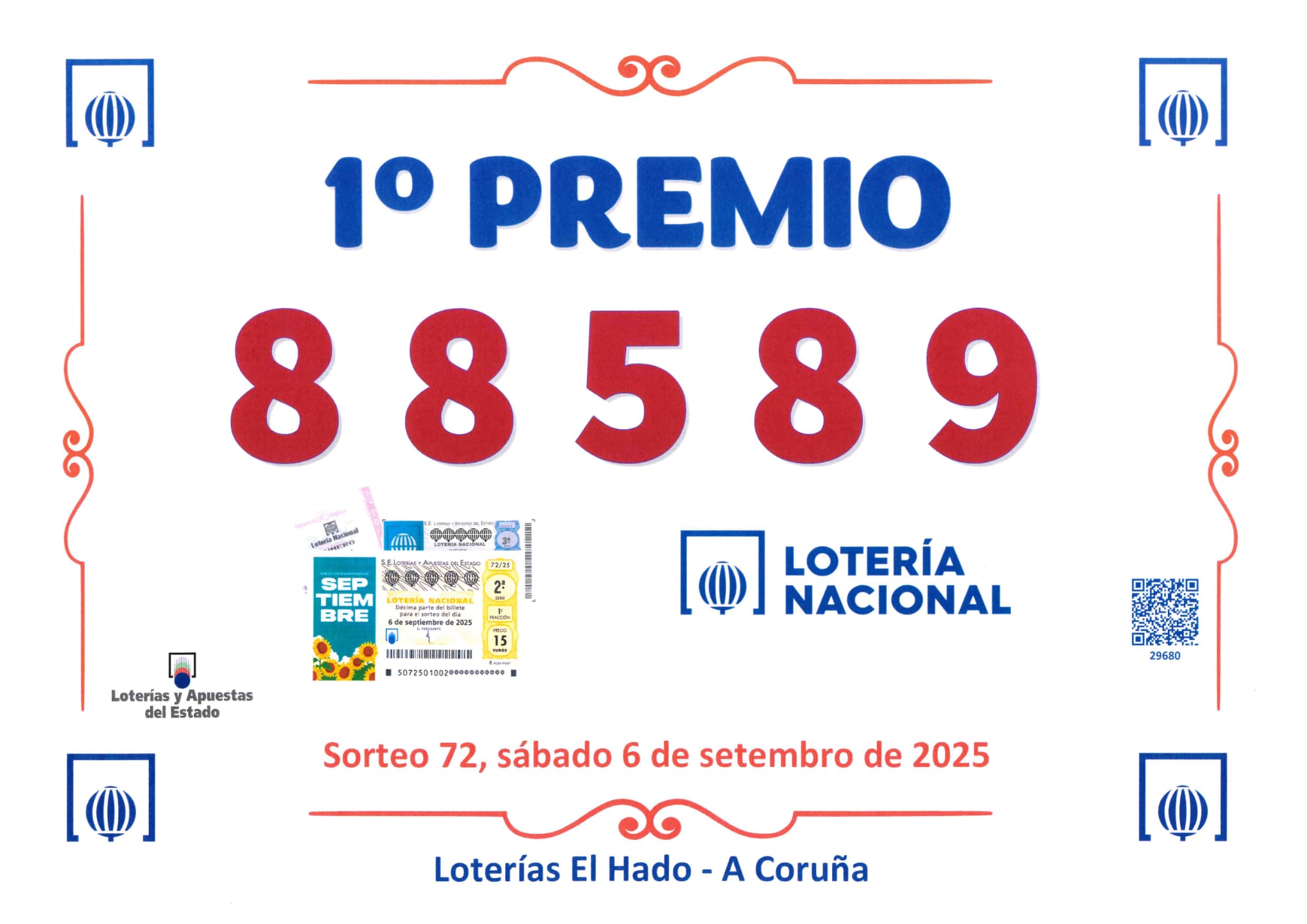 Loter�as El Hado - GRAN PREMIO 1